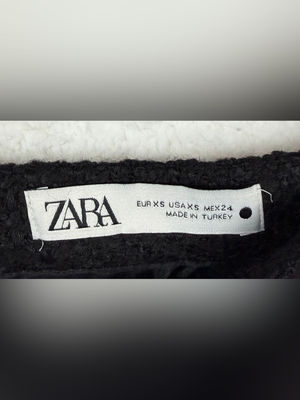 ZARA • Red/Black Tartan Plaid Tweed Mini Skirt, XS - Picture 12 of 16